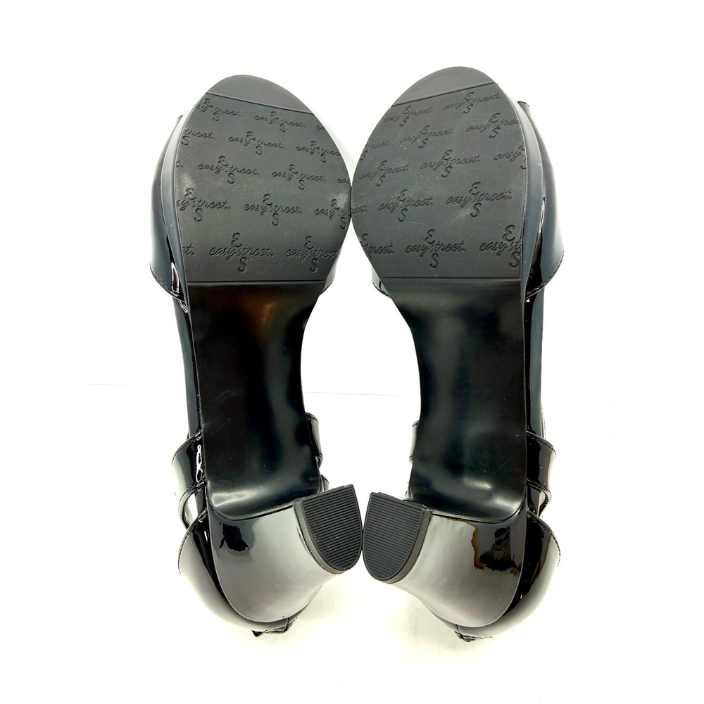 Easy Street Women's Flash Dress Sandals Black Patent Size 8W NWT/BOX - Picture 9 of 10